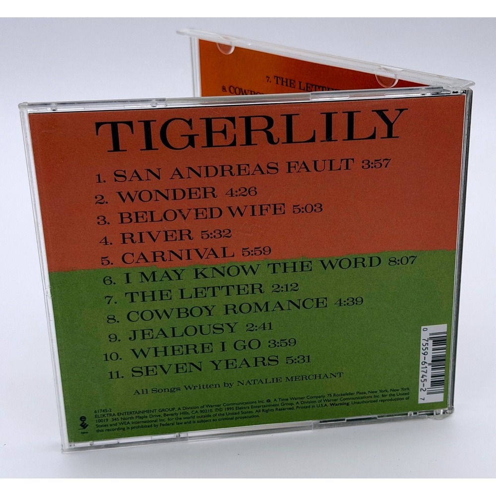 Natalie Merchant Tigerlily CD 1995 Elektra - Picture 2 of 4